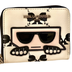 PARIS Logo Wallet in Black/White