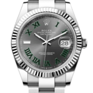 Date Just 41  Oyster, 41 mm-Oystersteel and white gold