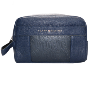 Leather Hand Bag in Blue