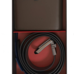 Wallet & Belt Set – Brown